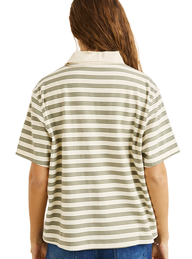 Rhythm Vintage Stripe Rugby Short Sleeve Shirt