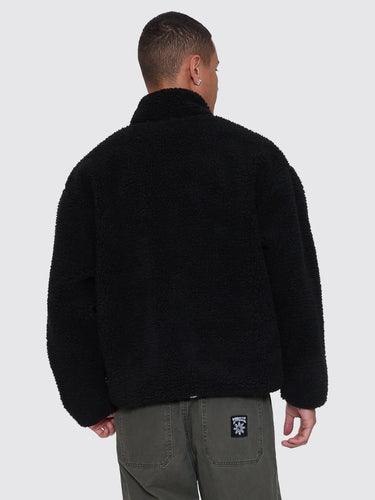 Thrills Web of Deceit Cropped Sherpa Jacket