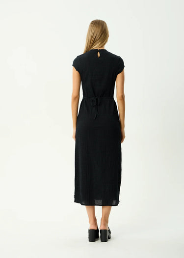 Afends Elodie Seersucker Midi Dress