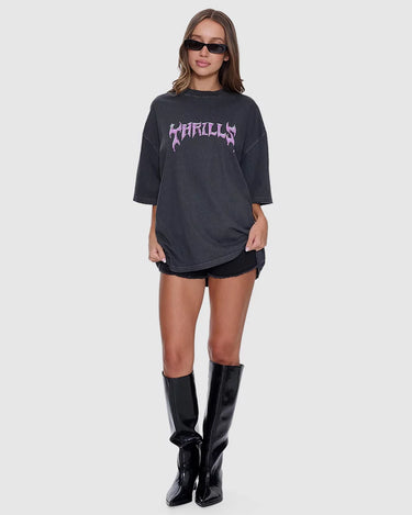Thrills Neon Metal Oversized Tee